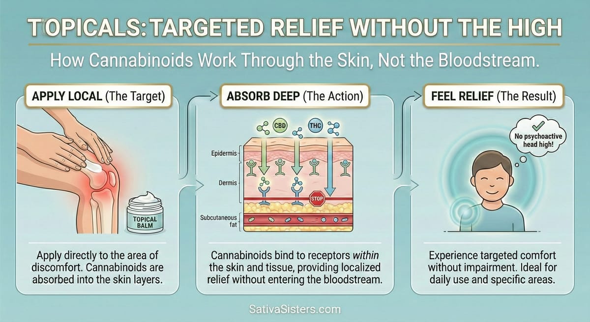 Topicals: Targeted Relief Without the High