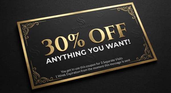 30% Off Anything You Want